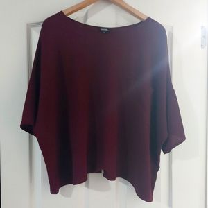 2/$15 George Burgundy Womens Top Size LG